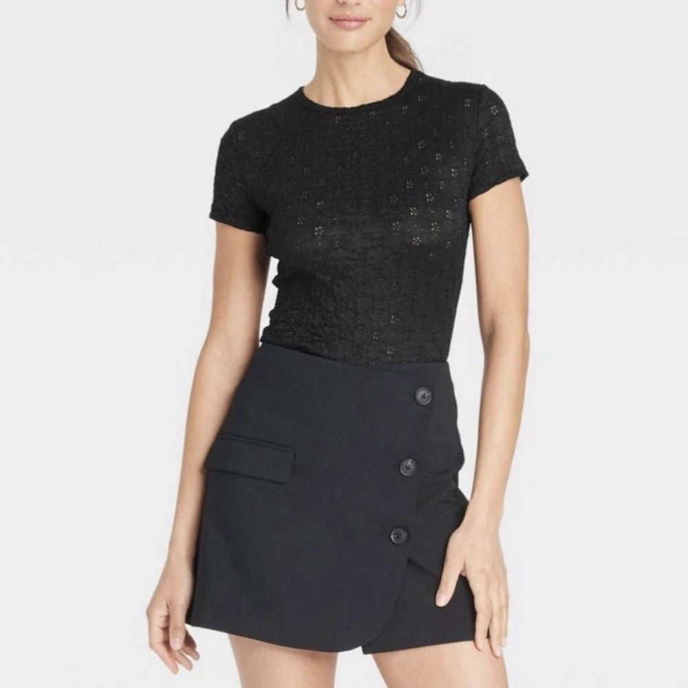 A new day lace eyelet tee